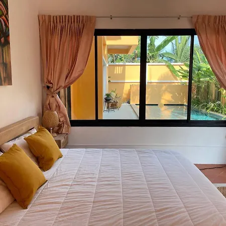 The Orange Villa Near Beach 海灘附近的家庭別墅 Kamala Beach Exterior photo